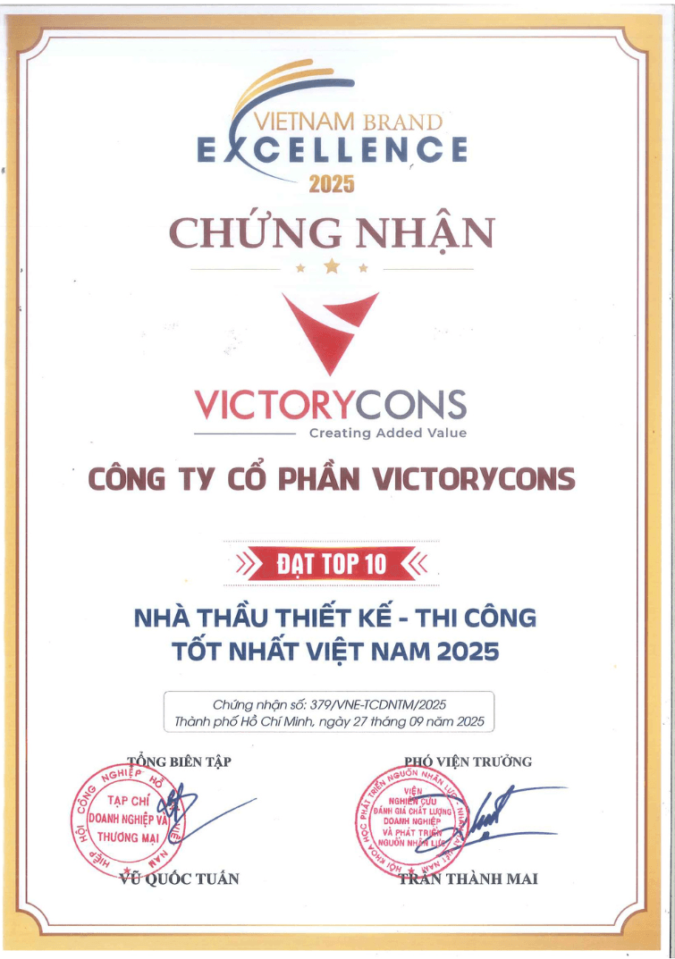 TOP 10 NHÀ THẦU THIẾT KẾ - THI CÔNG TỐT NHẤT