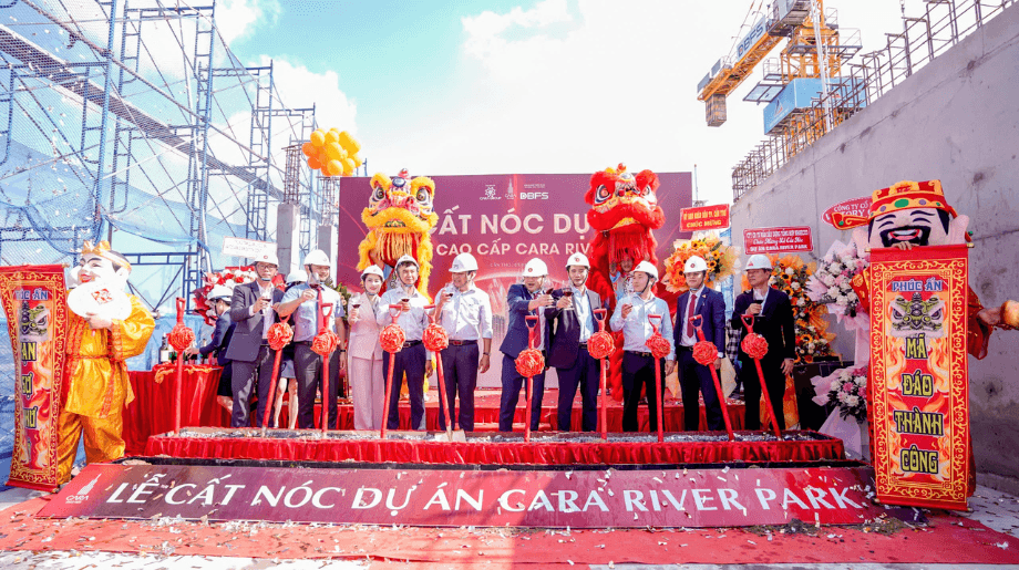 Topping-out Ceremony of Cara River Park - A Milestone in Shaping a New Lifestyle in Cần Thơ